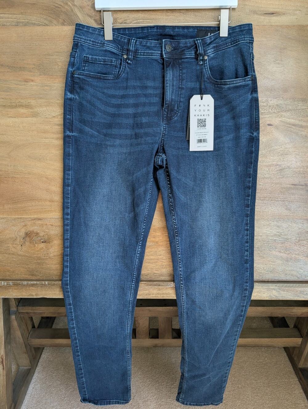 NWT TPJ The Perfect Jeans Mens 34x36 Blue Knight Dark Slim Fit Stretch JU9T5NKNT